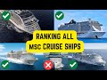 All MSC Cruise Ships Ranked WORST To BEST 2025 2026 Edition