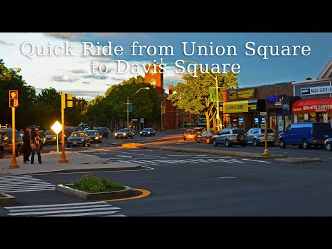 Quick RIde: Union Square to Davis Square Somerville Massachusetts 4k 60fps