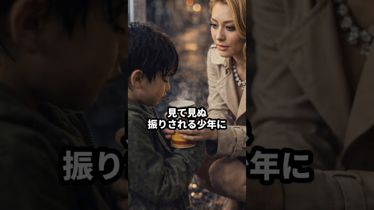 「関わったら面倒よ」と見捨てられた少年にスープを差し出した夜職の女→ 16年後、燃えるアパートで母を救った消防士の正体 #shorts