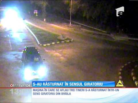 Spectacular accident in Brăila