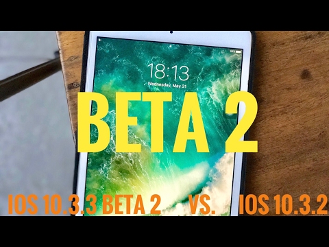 ios 10.3.3 beta 2 vs ios 10.3.2 speed test on ipad mini 2
