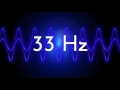 33 Hz clean sine wave BASS TEST TONE frequency