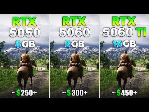 RTX 5050 vs RTX 5060 vs RTX 5060 Ti - Test in 10 Games