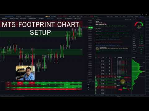Video Order flow footprint chart