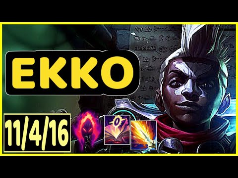 EKKO VS VOLIBEAR - 11/4/16 KDA JUNGLE GAMEPLAY GRANDMASTER I