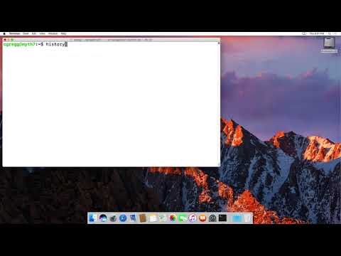 The linux history command
