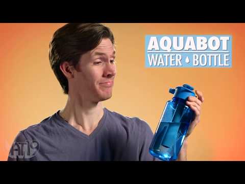 Lunatec Aquabot Water Bottle, 32 oz. Blue