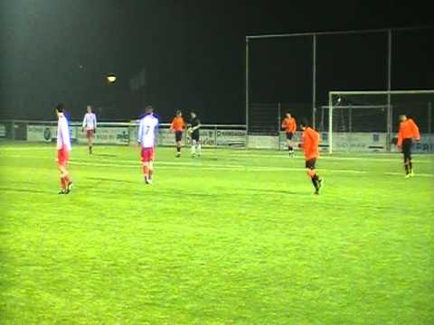 NVC B1 - VV De Meern B2 2 maart 2011 1-2 redding Mats op goed schot NVC
