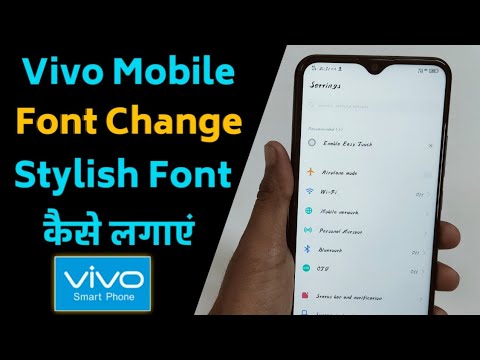 How To Change The Font Style In Vivo Smartphone | #Vivo Smart #Phone #Font Change Trick