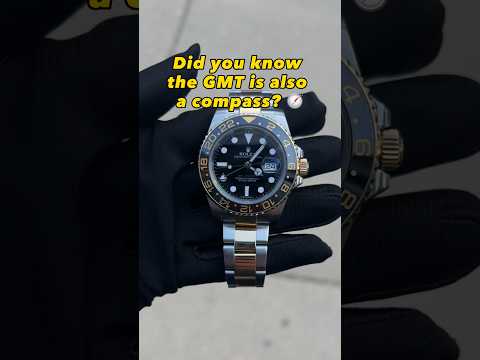 Part of a video titled The Rolex GMT is a Compass? #horology #luxurywatch ... - YouTube