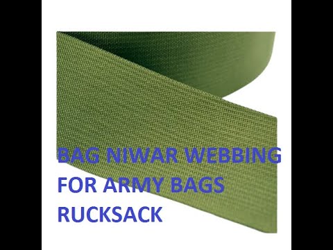 Nylon webbing olive green for military use