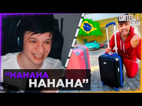 ARUAN REAGE A ESTOU VOLTANDO PARA O BRASIL *ADEUS ESTADOS UNIDOS * (THIAGO REIS) - Cortes do Aruan