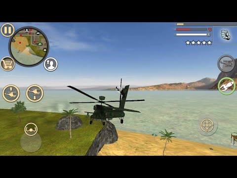 Rope Hero Vice Town #72 Helicopter Crash in Water (Naxeex LLC) Android Gameplay HD