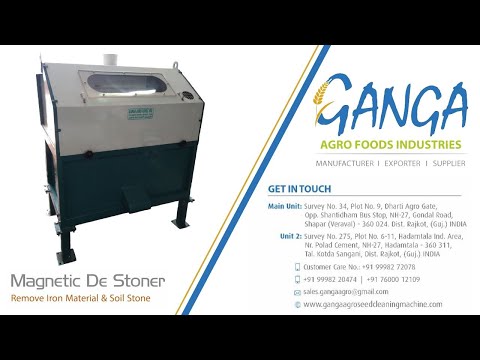 Automatic Magnetic Destoner Machine for Agro Industries