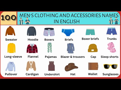 "100 Men's Clothing and Accessories Names in English: Ultimate Fashion Vocabulary Guide"🕴️💼