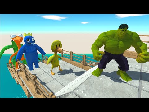 Hulk vs All Rainbow Friends Death Fall - ARBS