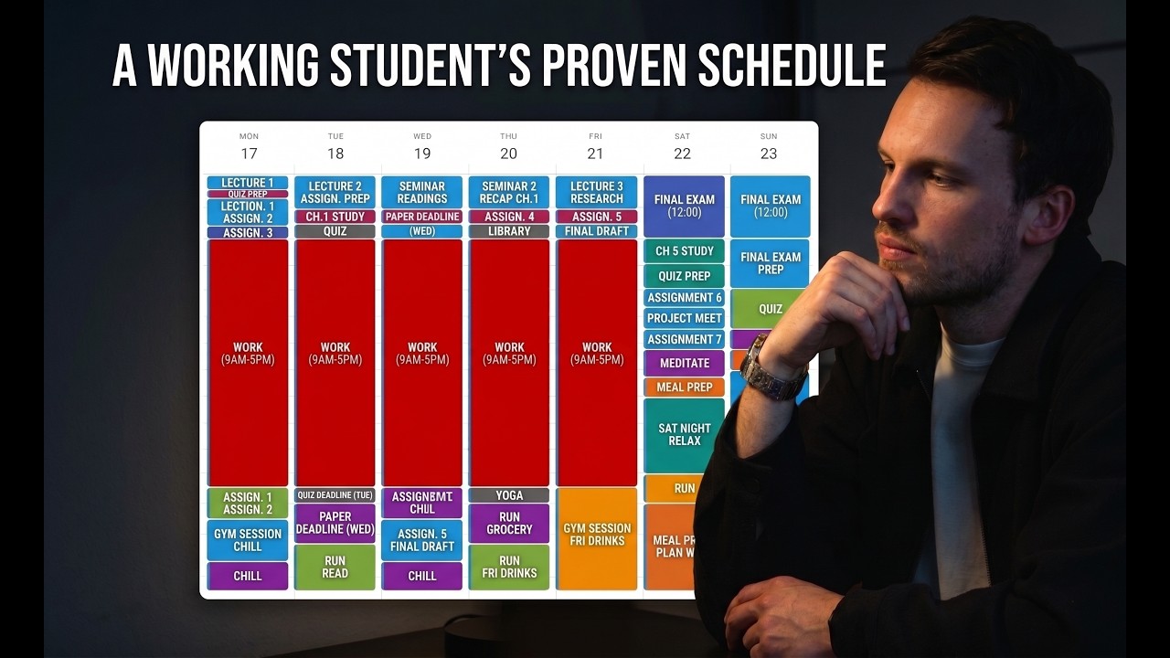 The Realistic 9-to-5 Study Routine (Step-by-Step Case Study)