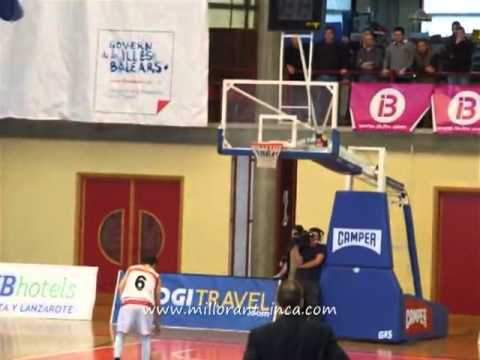 Girona juega unos segundos con 6 jugadores en Mallorca (Adecco Oro). www.millorant-inca.com