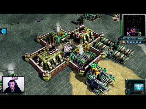 Red Alert 3 3v3 , Compstomp using mods vs BRUTAL AI , On My custom Map , Online HD W/ Mad Animal