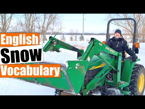 雪かきをしながら英語で雪のボキャブラリーを学ぼう！❄️🚜 (Learn English Snow Vocabulary ❄️🚜 While Cleaning My Driveway With Me!)