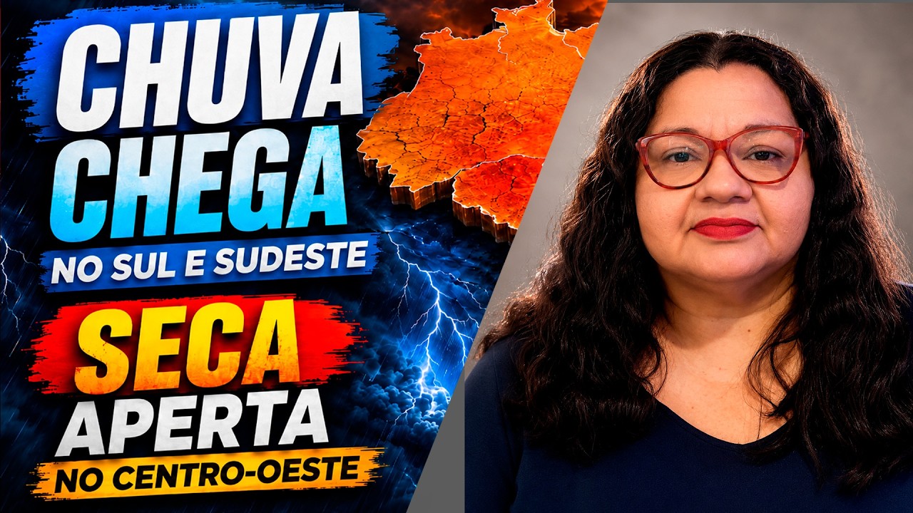 Chuva chega a áreas produtoras do Sul e Sudeste, enquanto seca apertano Centro-Oeste