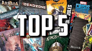 My TOP 5 MINIATURES GAMES OF 2021 - Monday Night Live