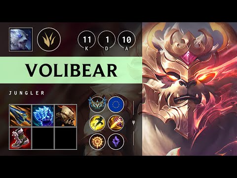 Volibear Jungle vs Master Yi: Legendary - EUW Challenger Patch 14.24