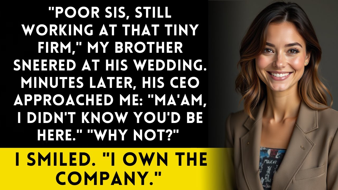 My Brother Mocked My "Failed" Career At His Wedding—Then His Boss Called Me "Ma'am"