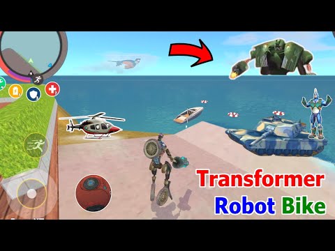 Rope Hero: Vice Town (Transformer Bike Fight Water Giant Car Robot)  Motorbike - Android Gameplay HD