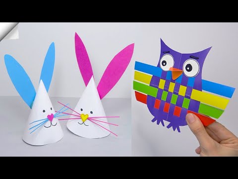 6 DIY paper crafts Moving paper TOYS Easy paper crafts
