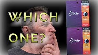 Video thumbnail for Elixir Strings Face-Off 80/20 Bronze vs Phosphor Bronze Long Life Acoustic Guitar Nanoweb Coating by GuitarBasement