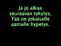 Raappana - Päivä On Nuori (Lyrics) 