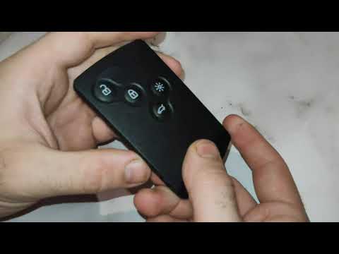 Замена батарейки в ключе рено логан степвей