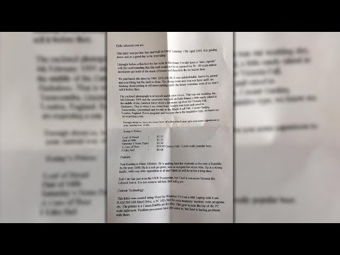 Er schrieb 1995 einen Brief - Alles was er dort prophezeit ist eingetreten