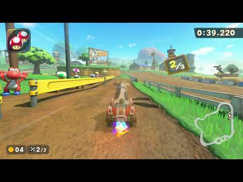 Moo Moo Meadows - 1:55.974 - Kins0 (Mario Kart World world record)