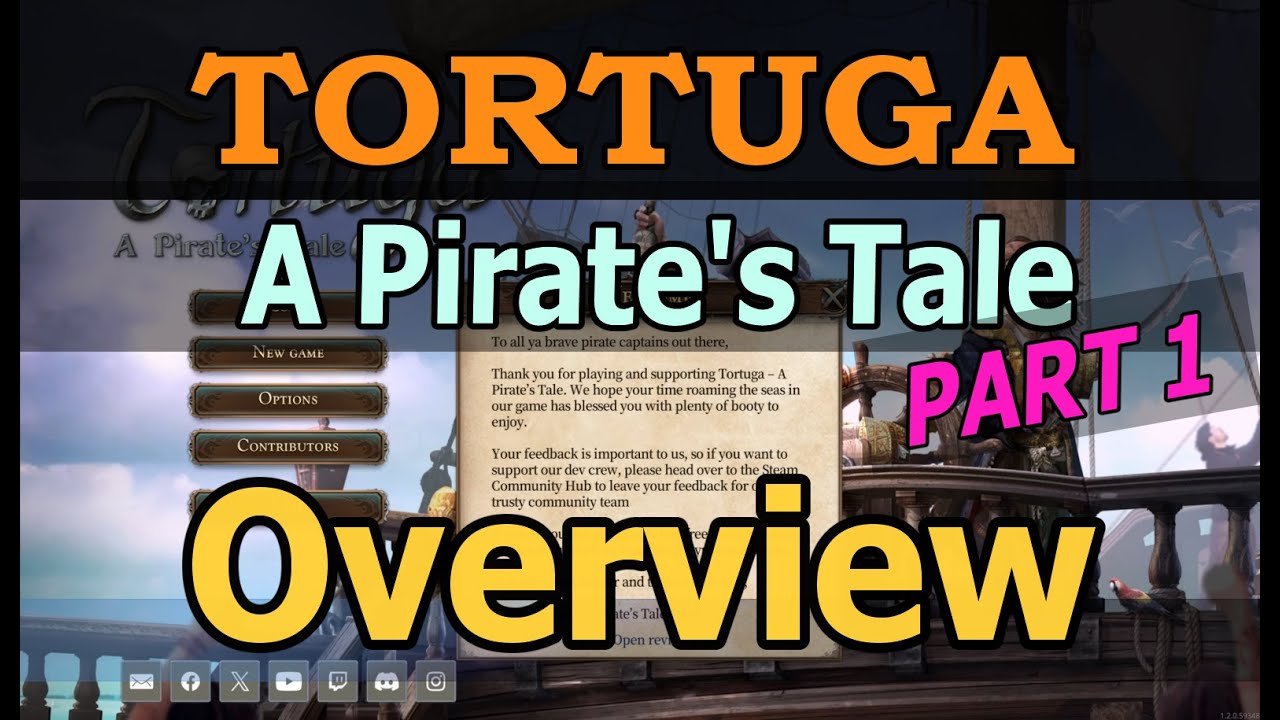 Menu Overview | Tortuga - A Pirate's Tale