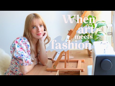 When Art meets Fashion | Art Vlog 🎨🪡