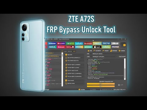 ZTE Blade A72S (A7050) FRP Lock With Unlock Tool  Legal Recovery Options