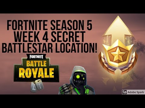 Fortnite Battle Royale Season 5 Week 4 Free Secret Battlestar Location (Road Trip Challenge #4)
