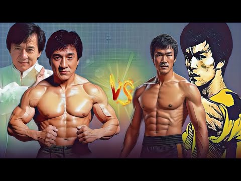 Jackie Chan vs Bruce Lee: The Ultimate Martial Arts Showdown #motivation #brucelee #jackiechan
