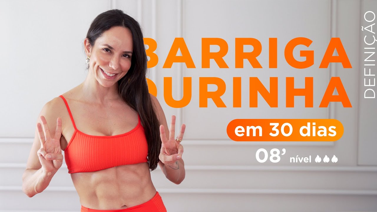 Adeus barriga flácida- treino em casa sem equipamentos para endurecer barriga mole- Carol Borba