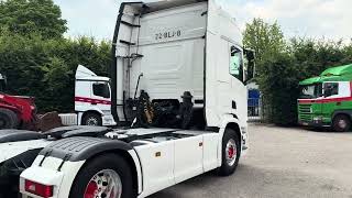 Scania R450 / Retarder / Full spoiler / Alcoa / Navi / Camera / 2 x Tan truck tractor for sale - Image 4 | Autoline Scania R450 / Retarder / Full spoiler / Alcoa / Navi / Camera / 2 x Tan truck tractor | Image 4 - Autoline