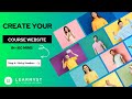 How to Create an Online Course Website Using Learnyst in 60 mins | Create a Sticky Header