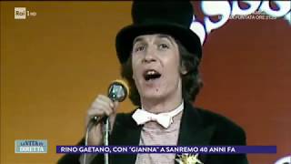 Rino Gaetano, con &#39;Gianna&#39; a Sanremo 40 anni fa - La Vita in Diretta 29/01/2018