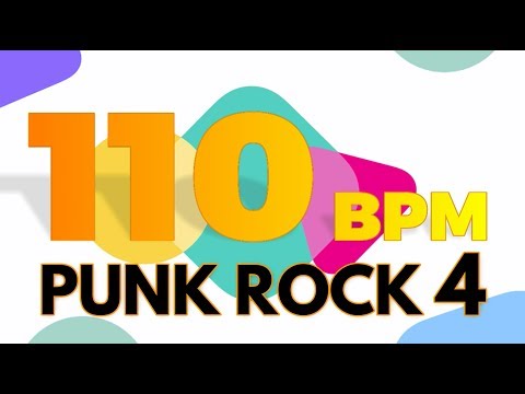 110 BPM - Punk Rock 4 - 4/4 Drum Track - Metronome - Drum Beat