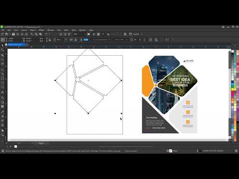 How to Create Corporate Flyer Design Template Using Coreldraw