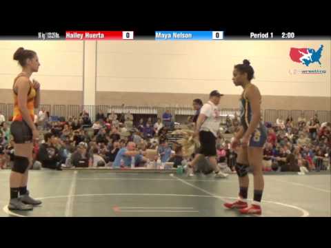 FILA Cadet 56 kg / 123.25 lbs. - Hailey Huerta vs. Maya Nelson