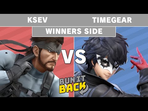 Run It Back - Ksev (Snake) vs TimeGear (Joker) Winners Side - Smash Ultimate Singles