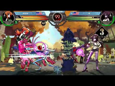 FFXV Skullgirls LQ - gelato (Parasoul,Cerebella,Double) vs LD (Parasoul,Eliza)