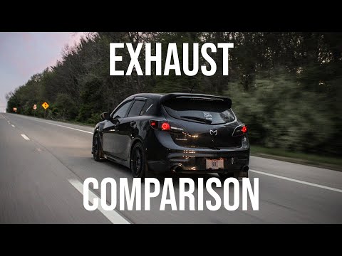 Mazdaspeed3 Exhaust Comparison | Stock vs Resonator Delete vs CP-E Triton Catback vs Full Turboback